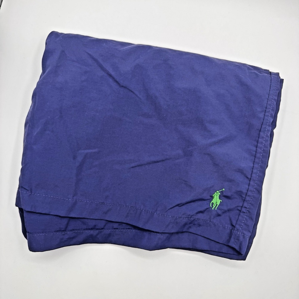 Polo Ralph Lauren Shorts Mens 2XL XXL Dark  Blue Swim‎ Trunks Pony Logo Lined